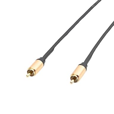 OLLGEN Upgraded Audio Video Cable,RCA Coaxial Cable with Male to Male 24K Gold Plated Plug,Video/Audio AV Extension Shielded Cord for Subwoofer Rear View Parking Camera (5m/16ft) - Image 4