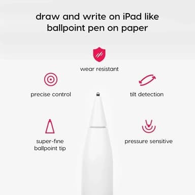 Astropad Rock Paper Pencil v3.0 (2025) – Paper Screen Protector for iPad Pro 13″ (M4, M5) & iPad Air 13″ (M2/M3) + 2 Apple Pencil Tip Replacements – Compatible with Pencil 1/2 & Pencil Pro - Image 3