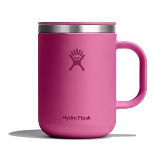 Hydro Flask Coffee Mug – Insulated Stainless Steel, Non Spill, Leak Proof Travel Mug 24 Oz Reef Pink - Image 1