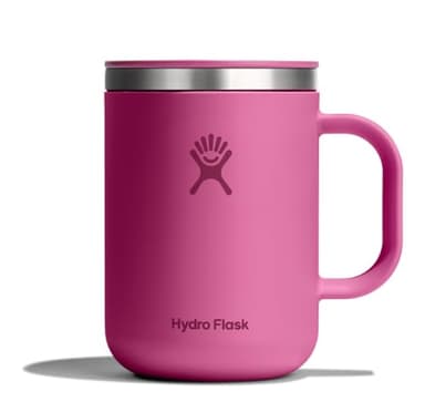 Hydro Flask Coffee Mug – Insulated Stainless Steel, Non Spill, Leak Proof Travel Mug 24 Oz Reef Pink - Image 1