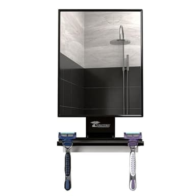ToiletTree Products Fogless Shower Mirror - Anti-Fog Mirror - Adjustable Shaving Mirror with a Squeegee - Rust-Proof, Impact-Resistance Bathroom Shower Mirror - Tall - Image 9