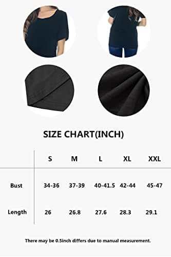 Smallshow 3 Pcs Maternity Nursing T-Shirt Nursing Tops White Stripe-Black-Grey X-Large - Image 8