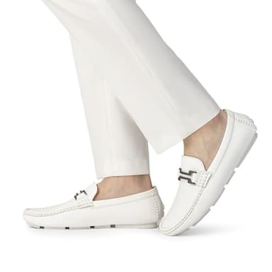 Bruno Marc Men's Driving Penny Loafers Casual Slip-on Moccasins Shoes,Size 12,White,HUGH-01 - Image 7