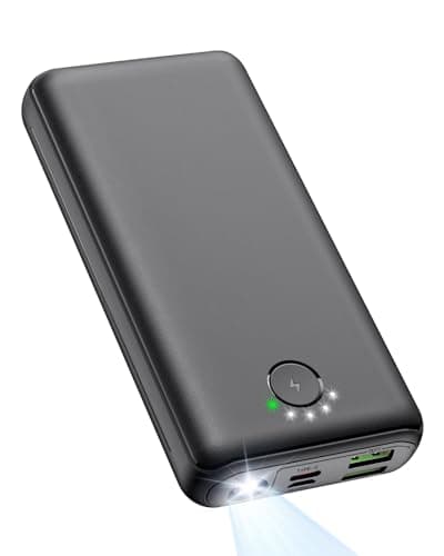 Portable Charger Power Bank 30000mAh - USB C 22.5W Fast Charging External Battery Pack Charging Bank PD QC4.0 with Flashlight 3 Outputs & 2 Inputs Phone Charger for iPhone Samsung Galaxy iPad etc - Image 1