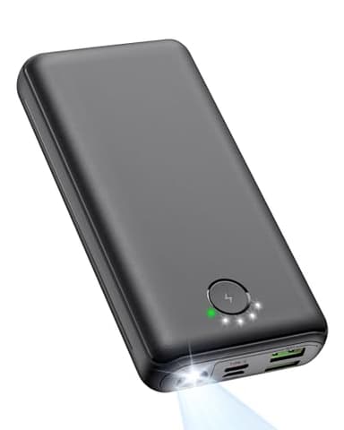 Portable Charger Power Bank 30000mAh - USB C 22.5W Fast Charging External Battery Pack Charging Bank PD QC4.0 with Flashlight 3 Outputs & 2 Inputs Phone Charger for iPhone Samsung Galaxy iPad etc - Image 1