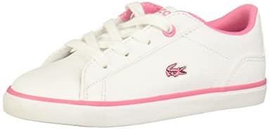 Lacoste Unisex-Child Infant's Lerond Sneaker, Hemp/White/Black, 7 - Image 1