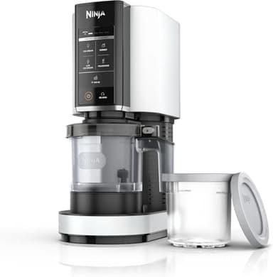 Ninja CREAMi Ice Cream Maker, 5 One-Touch Programs, Includes (2) 16oz Pints with Lids, Transform Frozen Bases to Ice Cream, Sorbets, Milkshakes, Vegan, Dairy-Free Options, NC300 White (Renewed) - Image 10