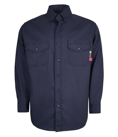 KONRECO FR Shirts for Men 6.5oz Lightweight Work Uniform Flame Resistant Welding Shirt/Water & Stain Repellent - Image 1