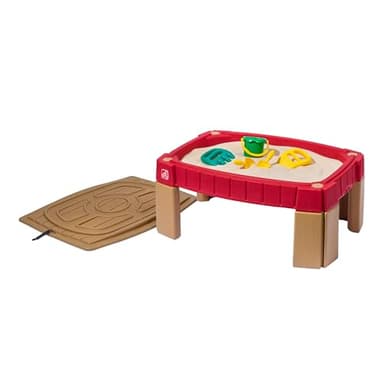 Step2 Naturally Playful Sand Table, Kids Sand Activity Sensory Table, 5 Piece Accessory Kit, Toddler Summer Outdoor Toys, 2+ Years Old - Image 1