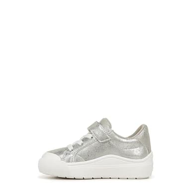 Dr. Scholl's Infant Girls Time Off Toddler Sneaker Silver Faux Leather 9 M - Image 9