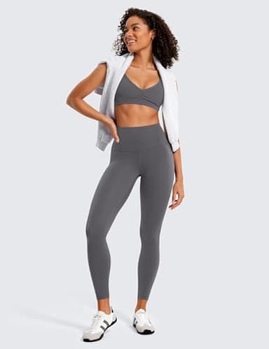 CRZ YOGA Butterluxe High Waisted Lounge Legging 25" - Buttery Soft Workout Yoga Pants for Women Dark Carbon Medium - Image 3