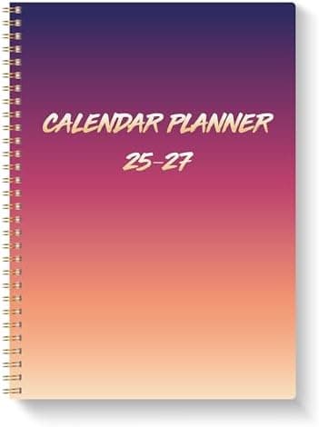 Monthly Planner 2025-2027, 2025 Calendar 36 Months, January 2025 - December 2027, 8.5" x 11", 3 Years Academic Planner Hard PVC Cover with Spiral Bound, Perfect for School & Office for Women & Men - Image 3