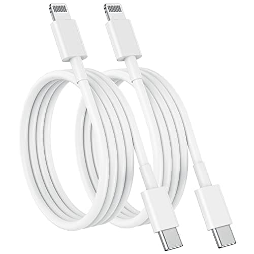 USB C to Lightning Cable (2pack 6ft), Apple MFi Certified iPhone Fast Charger 2m, Power Delivery Original Type C Charging Cord for Apple iPhone 13/12/11 Pro/11/XS MAX/XR/8/7/6s Plus,iPad (White) - Image 1