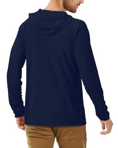 Roadbox Men's Sun Protection Long Sleeve Hoodie UPF 50+ Outdoor UV Fishing Shirts (Small) - Image 3