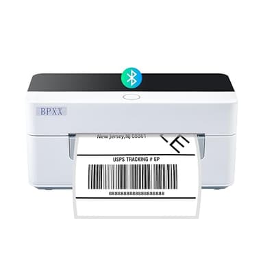 BPXX Bluetooth Thermal Label Printer - Clear Print Quality, Portable Wireless Shipping Label Printer Easy to Connect, Use to Print Shipping Labels, Compatible with Amazon Shopify Ebay Ups - Image 1