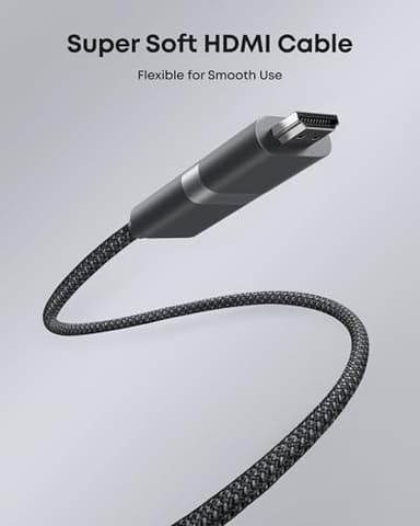 Anker Nano USB C to HDMI Cable Adapter with 140W PD Fast Charging Port,4K@60Hz,Sustainable with Advanced Shielding,Thunderbolt 5/4/3 Compatible,for MacBook,iPhone,HD TV(3FT,Black) - Image 6