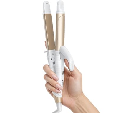 Europe Travel Curling Iron Mini: Dual Voltage Curling Iron for Traveling - Mini Travel Curling Irons 1 Inch with US Plug,Gold 450℉ for Thick/Coarse Short Hair - Image 1