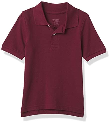 The Children's Place boys Baby and Toddler Uniform Pique Polo Shirt, Redwood, 3T US - Image 1