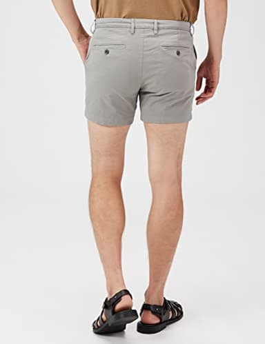 Amazon Essentials Men's Slim-Fit 5" Flat-Front Comfort Stretch Chino Short (Previously Goodthreads), Light Grey, 28 - Image 2