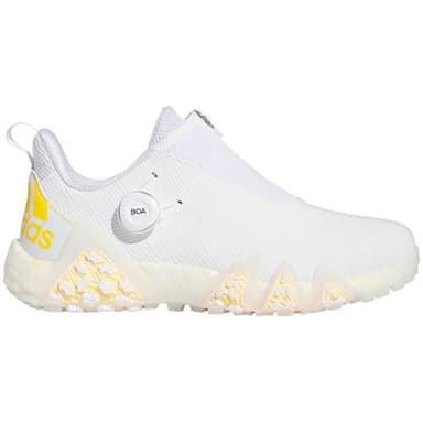 adidas Men's CodeChaos 22 BOA Spikeless Golf Shoes, Footwear White/Spark/Crystal White, 9.5 - Image 3
