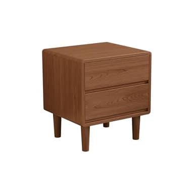 Walnut Nightstand Solid Wood Night Stand,Mid Century Modern Nightstand,Modern Night Stand,Solid Wood End Table for Bedroom,Living Room,Walnut Bedside Table - Image 8