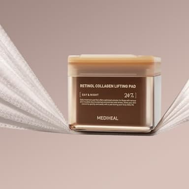 MEDIHEAL Retinol Collagen Lifting Pad - Vegan Face Hypoallergenic Pads with Retinol, Collagen - Lifting Pads for Enhancing Skin Texture Firmness 100 Pads - Image 6