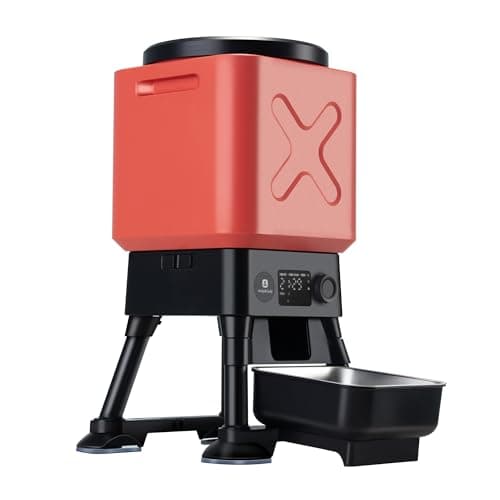 14L Automatic Dog Feeder for Large Breed – Extra Large Capacity, Anti-Blockage, Timed Auto Dog Food Dispenser, Dual Power Supply, Stainless Steel Bowl - Image 1