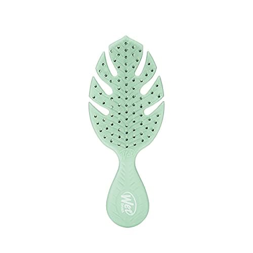 Wet Brush Go Green Mini Detangler, Green - Detangling Travel Hair Brush - Ultra-Soft IntelliFlex Bristles Glide Through Tangles & Gently Loosens Knots While Minimizing Pain, Split Ends & Breakage - Image 1