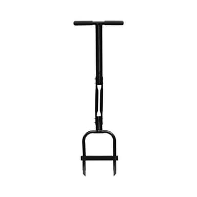 Gardzen Plug Aeration, Hand Hollow Tine Lawn Aerator, Heavy Duty Aerator for Compacted Soils and Lawns, 35" x 11", Black - Image 1