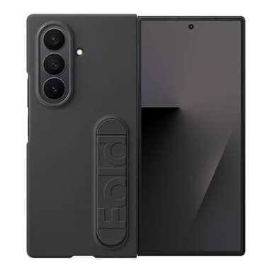Samsung Galaxy Z Fold7 Silicone Phone Case, Protective Cover with Stand, Secure Grip, Soft, Comfortable Design, US Version, Black - Image 1