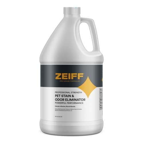 Zeiff Pet Stain and Odor Remover - Pet Odor Eliminator for Home and Professional Use - Pet Urine Enzyme Cleaner to Break Up Tough Stains - Carpet Stain Remover for Dog Urine and Cat Pee, Feces, Fluids - Image 1