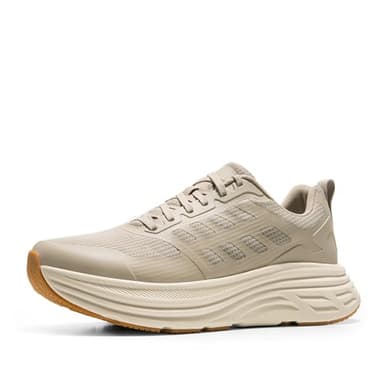 NORTIV 8 Men's Walking Running Tennis Cushioning Shoes ActiveFloat Non Slip Athletic Gym Workout Jogging Comfortable Sneakers,Size 9.5,Apricot,SNWS245M - Image 1