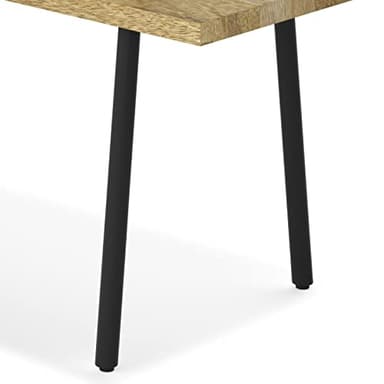 SIMPLIHOME Berkeley SOLID MANGO WOOD 42 Inch Wide Industrial Entryway Bench in Natural, For the Living Room, Entryway and Family Room - Image 8