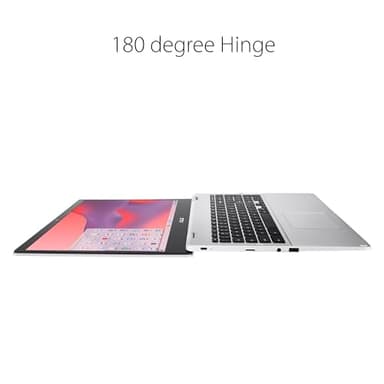 ASUS Chromebook CX1, 15.6" FHD NanoEdge Display, Intel Celeron N4500 Processor, 64GB eMMC Storage, 8GB RAM, ChromeOS, Transparent Silver, CX1500CKA-AS84F - Image 5