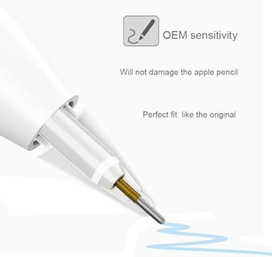 SIXFU Upgraded Tips for Apple Pencil, Mix Replacement Pencil Tips for Apple Pencil 2nd/ 1st Gen/USB-C/Pencil Pro Tips(6 PCS - Image 6