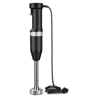 KitchenAid Variable Speed Corded Hand Blender with Accessories, Black Matte, KHBV83BM - Image 2