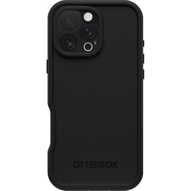 OtterBox iPhone 16 Pro Max FRĒ Series Waterproof Case with MagSafe (Designed by LifeProof) - Black, Waterproof, 60% Recycled Plastic, Sleek and Stylish - Image 1