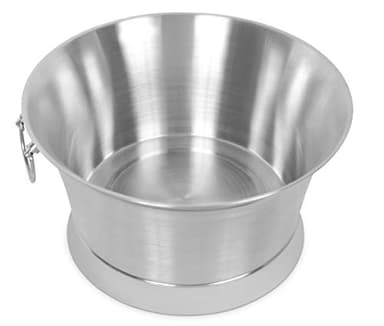 BIRDROCK HOME Double Wall Beverage Tub - Stainless Steel Ice Bucket, Metal Drink Cooler with Handles, for Parties & Events, Decorative Beverage Chiller - Large - Image 9