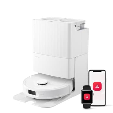 roborock Qrevo S Robot Vacuum and Mop, Self-Drying, Auto Mop Washing, 7000Pa Suction, Self-Emptying & Refilling, 10mm Mop Lifting, 200RPM Spinning Mops, Smart Obstacle Avoidance, White - Image 1