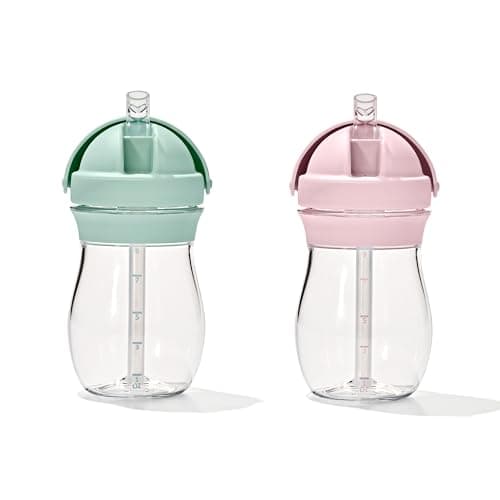 OXO Tot Transitions Straw Cup 9 oz. - Opal and Blossom - 2 Pack - Image 1