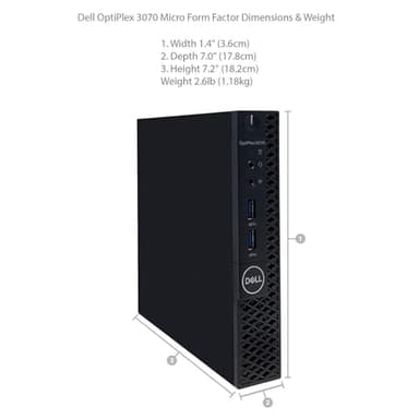 Dell Optiplex 3070 (Latest Model), Core i3-9100T (3.10 GHz-3.70Ghz), Windows 11 Pro, 8GB DDR4 RAM 256GB SSD (Renewed) - Image 2
