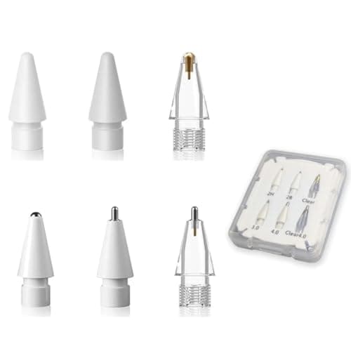 LOVE MEI Replacement Pencil Tips for Apple Pencil Pro,Upgraded Pen Tips fit for Apple 2nd 1st Gen USB-C,and Logitech Crayon Digital Pencil,Pencil Tips Pad Pro Pencil Sets 6 - Image 1