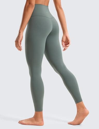 CRZ YOGA Butterluxe High Waisted Lounge Legging 25" - Buttery Soft Workout Yoga Pants for Women Grey Sage Small - Image 2