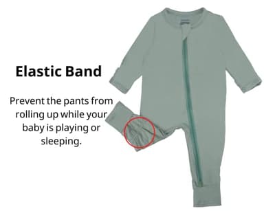 GUISBY Baby Boy Footless Pajamas with Mittens - 2 Way Zipper Long Sleeve Sleepers Pack of 3 3-6 Months - Image 3