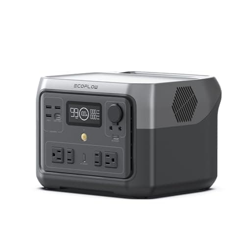 EF ECOFLOW Portable Power Station RIVER 2 Max 500, 499Wh LiFePO4 Battery/ 1 Hour Fast Charging, Up To 1000W Output Solar Generator (Solar Panel Optional) for Outdoor Camping/RVs/Home Use - Image 1