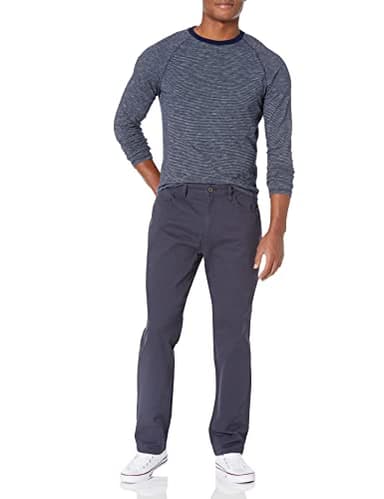 Amazon Essentials Men's Chinos, Athletic Fit, Work Pants, 5-Pocket, Comfort Stretch, Navy, 38W x 32L - Image 3