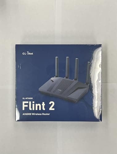 GL.iNet GL-MT6000 (Flint 2) WiFi 6 High Speed Gaming Routers for Wireless Internet, 2 x 2.5G Ethernet Ports for Fiber Optic Modem, Long Range Computer VPN WiFi Router, Home & Business - Image 7