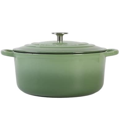 EDGING CASTING Enameled Dutch Ovens Cast Iron Dutch Oven Pot with Lid for Bread Baking, Cook, Dual Handle, 7 Quart, Pistachio Green - Image 7