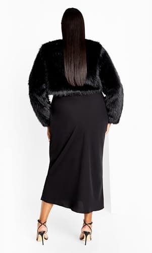 City Chic Women's Plus Size Jacket-Angelica, Black, 20 - Image 3