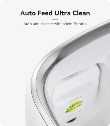 NARWAL Freo Mate Robot Vacuum and Mop Comb, Washing & Drying, Dirt Sense Ultra Clean, Auto Add Cleaner, LCD Display, Smart Swing, Arcuate-Route, WiFi, APP Control, White - Image 9